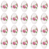 20Pcs Handmade Foil Glass Lampwork Beads LAMP-PA0001-63A-1