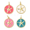 Rack Plating Brass Enamel Pendants KK-B092-19G-1