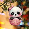 Panda with Heart Acrylic Hanging Ornaments PW-WG5B31B-05-1