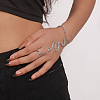 Snake Alloy Rhinstone Ring Bracelets for Women WGF4CB7-04-1