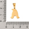 Christmas Theme 304 Stainless Steel Pendants STAS-R007-01A-G-3
