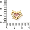 Brass Pave Cubic Zirconia Pendants KK-A273-27G-3