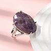 Natural Amethyst Finger Rings RJEW-C154-01I-2