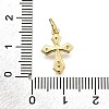 Brass Micro Pave Cubic Zirconia Pendants KK-Z100-41G-01-3