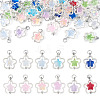 50Pcs Alloy & Glass Pendants PALLOY-TAC0239-1