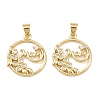 Mother's Day Brass Cubic Zirconia Pendants KK-L251-07G-02-1