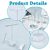 2Sets 2 Style T Shape Iron Earring Displays EDIS-PH0001-09-6