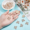 30Pcs Glass Rhinestone Cabochons FIND-MA0001-16A-3