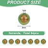 2 Strands Natural Peacock Agate Beads Strands G-GO0001-37-2