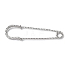 304 Stainless Steel Safety Pins Brooch Findings STAS-C181-01A-G-3