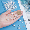 64Pcs 4 Styles ABS Plastic Imitation Pearl Pendants FIND-PH0027-71P-3