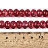 Crackle Transparent Glass Beads Strands GLAA-N074-02B-04-2