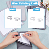 DICOSMETIC 8Pcs 2 Colors 4-Layer Silver Polishing Cloth AJEW-DC0001-49-6