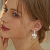 16Pcs 2 Colors 201 Stainless Steel Huggie Hoop Earrings Findings STAS-BBC0008-39C-6