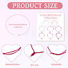 80Pcs 8 Colors Adjustable Nylon Cord Bracelet Making BJEW-TA00668-4