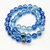 Watermelon Stone Glass Beads Strands G-G152-6mm-M-4