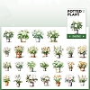 Potted Plant PET Stickers Set DIY-Z037-01A-1