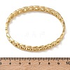 304 Stainless Steel Oval Ring Link Chain Hinged Cuff Bangles SA-CBAB92B-08G-3
