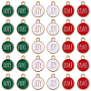 60Pcs 3 Colors Zinc Alloy Enamel Pendants ENAM-SC0008-26-1