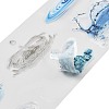 Spray Wave Waterproof PET Decorative Stickers DIY-Q052-02B-3