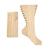 Leg Shaped Wood Anklet Display Stands WD-CBA482F-01B-3