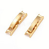 Eco-Friendly Brass Watch Band Clasps LS-KK-M225-27G-1
