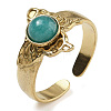 Natural Amazonite Finger Rings RJEW-U027-05G-06-1