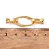 Brass Fold Over Clasps KK-U016-22G-3