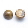 Natural Tiger Eye Cabochons G-P393-R26-6mm-2