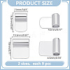 18Pcs 2 Styles Rack Plating Brass Glue-on Flat Pad Bails KK-AR0001-80C-2