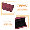 Rectangle PU Leather Necklace  Storage Boxes with Velvet Inside CON-WH0094-31D-01-5