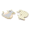 Alloy Enamel Pendants X-ENAM-A143-10KCG-04-2