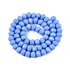 Opaque Solid Color Imitation Jade Glass Beads Strands EGLA-A044-P8mm-D17-2