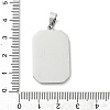 Ion Plating(IP) 304 Stainless Steel Pendants STAS-C101-08P-03-3