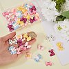 SUNNYCLUE 54Pcs 9 Styles Translucent Frosted Resin Cabochons CRES-SC0002-62-3