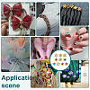 250Pcs 10 Colors Alloy Rhinestone Cabochons FIND-PH0059-67-5