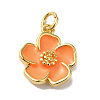 Rack Plating Brass Enamel Charms KK-O142-56G-02-1