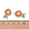 Alloy Enamel Pendants ENAM-T024-32G-G-3