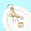 Alloy Enamel Pendant Keychains HJEW-FS00052-04-7