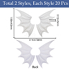 Gorgecraft 40Pcs 2 Style Demon Wing PU Leather Ornament Accessories FIND-GF0005-93B-2