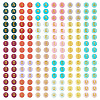 500Pcs 5 Colors Opaque Acrylic Beads OACR-TA0003-87-2