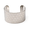316L Surgical Stainless Steel Cuff Bangles BJEW-D454-01A-P-4