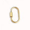 304 Stainless Steel Screw Carabiner Lock Charms STAS-H107-04B-G-3