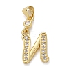 Brass Micro Pave Cubic Zirconia Pendants KK-M319-02G-N-1