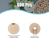 HOBBIESAY Natural Unfinished Wood Beads WOOD-HY0001-13-2