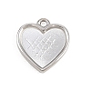 304 Stainless Steel Pendant Cabochon Settings STAS-L313-02P-1