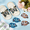 AHADERMAKER 6Pcs 3 Styles Butterfly Computerized Embroidery Cloth Iron on/Sew on Patches PATC-GA0001-26-4