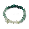 Natural Green Aventurine Chips Beaded Stretch Bracelets for Women BJEW-TA00557-02-2