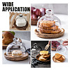 Clear Glass Dessert/Cake Cloche Dome Display Cases ODIS-WH0029-30-8