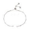 Brass Bar Link Chain Bracelet Making AJEW-JB01186-01-2